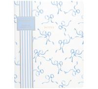 Laura Ashley Premium Hardcover Writing Journal | 256 Lined Pages | Elegant Floral Design | Perfect for Diaries, Notes, and Gift Giving (8-x-10 Inches), Blue Ribbons