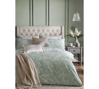 Laura Ashley Pure Cotton Lloyd Reversible Bedding Set Light Green