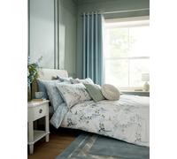 Laura Ashley Pure Cotton Mirabelle Reversible Bedding Set Blue Mix