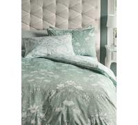Laura Ashley Pure Cotton Sateen Parterre Bedding Set - DBL - Light Green, Light Blue Mix,Light Green