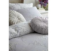Laura Ashley Pure Cotton Sateen Pussy Willow Bedding Set - 5FT - Light Purple, Duck Egg,Light Purple