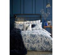 Laura Ashley Pure Cotton Sateen Tuleries Bedding Set Dark Navy Mix