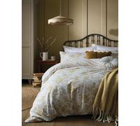 Laura Ashley Pure Cotton Sateen Walled Garden Bedding Set Yellow Mix