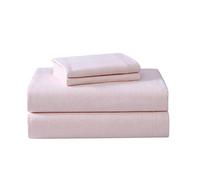 Laura Ashley - Queen Sheet Set, Cotton Flannel Bedding, Brushed for Extra Softness & Comfort (Bright Blush, Queen)
