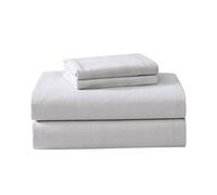 Laura Ashley - Queen Sheet Set, Cotton Flannel Bedding, Brushed for Extra Softness & Comfort (Cloud Grey, Queen)