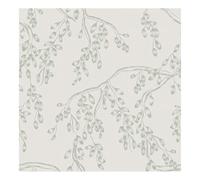 Laura Ashley Sage & White Leaves Classic Smooth Wallpaper