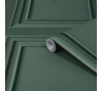 Laura Ashley Redbrook Green Wood Panel Effect Smooth Wallpaper