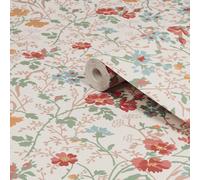 Laura Ashley Rose Garden Shropshire Posy Antique Pink Smooth Wallpaper