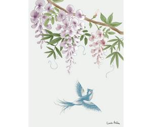 Laura Ashley Rowsham Garden Print In A White Frame - 70 X 100Cm