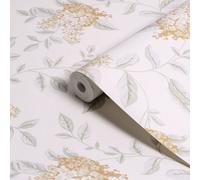 Laura Ashley Rustic Charm Apricot Portland Smooth Wallpaper