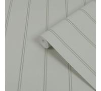 Laura Ashley Sage Chalford Wood Panel Effect Smooth Wallpaper