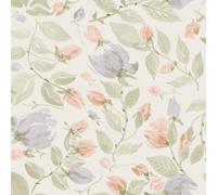 Laura Ashley Sage, Grey & Pink Orisia Peony Smooth Wallpaper