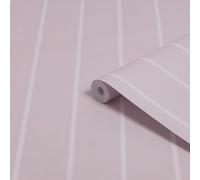 Laura Ashley Saltram Amethyst Stripe Smooth Wallpaper Sample