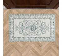 Laura Ashley Sea Spray Blue Josette Medallion Machine Washable & Slip Resistant 26"" x 45"" Accent Rug, LAA021470