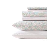 Laura Ashley - Sheet Set, Super Soft Bedding Set with Deep Pocket, Includes Matching Bonus Pillowcases, Floral Home Decor (Jaynie Pink, King)