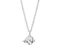 Laura Ashley Silver Plated Albertine Rose Necklace N4636 - - Brass / Silver Plated