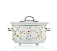 Laura Ashley Slow Cookers 3.5 Litres. Large Capacity Slow Cooker for 4 to 5 People. Energy Efficient Slow-Cooker with 3 Heat Settings. Detachable Ceramic Pot with Tempered Glass Lid - Elveden White