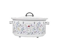 Laura Ashley Slow Cookers 6.5 Litres. Large Capacity Slow Cooker for 8 to 10 People. Energy Efficient Slow-Cooker with 3 Heat Settings. Detachable Ceramic Pot with Tempered Glass Lid - Wild Meadow