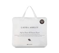 Laura Ashley Soft As Down All Seasons Duvet - 4.5 Tog + 9.5 Tog - Luxury Cotton Percale Cover, Silky Down-Like Hollowfibre Filling - Adjustable Year-Round Comfort (Super King)