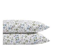 Laura Ashley Spring Bloom Cotton Purple 2 Piece Standard Pillowcase Set
