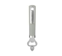 Laura Ashley Stainless Steel Bottle Top Opener with Soft Touch Ergonomic Handle - Durable, Elegant, and Compact Beer Bottle Opener - Ideal for Kitchen, Bar, or as a Gift - Sage Leaf
