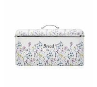 Laura Ashley Stainless Steel Wild Meadow Bread Bin - White