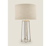 Laura Ashley Star Glass Table Lamp Antique Brass
