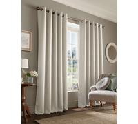 Laura Ashley Stephanie Eyelet Blackout Curtains Cream