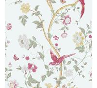 Laura Ashley Summer Palace Wallpaper - Peony - 10m