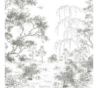Laura Ashley Talbenny Fixed Width Wall Mural | Black