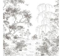 Laura Ashley Talbenny White Landscape Matt Mural