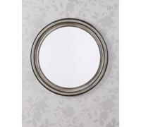 Laura Ashley Tate Wooden Round Wall Mirror Grey