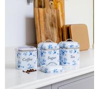 Laura Ashley Canisters China Rose Set