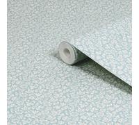 Laura Ashley The Wholesome Home Sweet Alyssum Pale Seaspray Blue Smooth Wallpaper