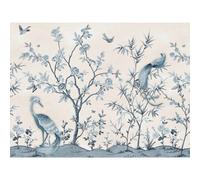 Laura Ashley Tregaron Garden Print In A White Frame - 70 X 100Cm