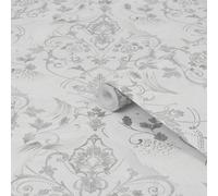 Laura Ashley Tregaron Grey Animal Smooth Wallpaper