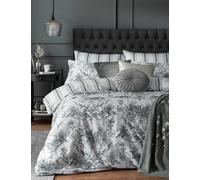Laura Ashley Tuileries Pure Cotton Sateen Bedding Set Charcoal Mix