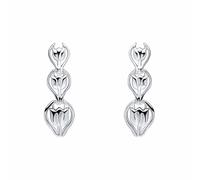 Laura Ashley Tulip Chain Earrings E6526 - Refined Craftsmanship - Brass / Silver Plated