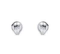 Laura Ashley Tulip Single Flower Earrings E6534 - Distinctive - Brass / Silver Plated