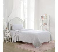 Laura Ashley - Twin XL Sheets, Stain Resistant Kids Bedding, Ideal for Toddler Bedding Set (Mae Pink, Twin/Twin XL)
