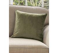 Laura Ashley Velvet Nigella Cushion Dark Green