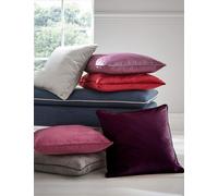 Laura Ashley Velvet Nigella Cushion Dark Purple