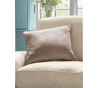 Laura Ashley Velvet Nigella Cushion Light Brown