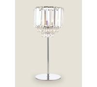 Laura Ashley Vienna Crystal Table Lamp Silver