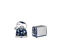 Laura Ashley VQ Elveden Navy Stove Top Kettle & 2-Slice Toaster Bundle Set Laura Ashley Multicolor