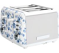 Laura Ashley VQSBT583LACR 4 Slice Toaster - China Rose, Pink