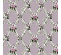 Laura Ashley Elwyn Grape Floral Smooth Wallpaper