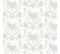 Laura Ashley Tuileries Sage Green Wallpaper One Size Green