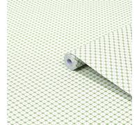 Laura Ashley Wickerwork Green Motif Smooth Wallpaper