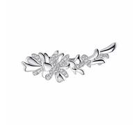 Laura Ashley Wild Meadow Brooch D356 | Acotis - Brass / Silver Plated / Stone / Zirconia